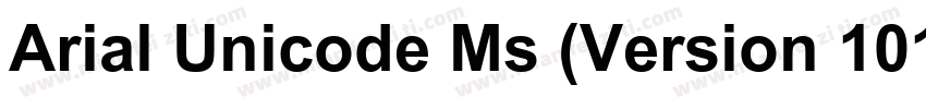 Arial Unicode Ms (Version 101)下载字体转换
